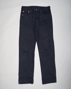 Navy blue levi 501 straight leg jeans