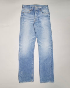 Blue levi 501 straight leg jeans
