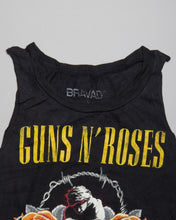 Load image into Gallery viewer, Black guns and roses cut off sleeveless vest
