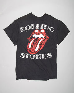 Black Rolling Stones round necked short sleeves t-shirt