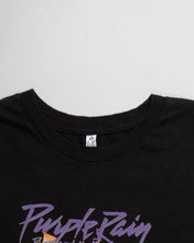 Load image into Gallery viewer, Black prince purple rain oversized fit short sleeves t-shirt
