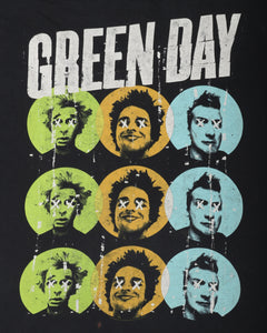 Black Green Day graphic print band T-shirt