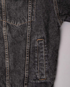 Mascoti faded black denim long sleeved regular fit jacket