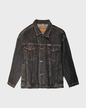 Load image into Gallery viewer, Mascoti faded black denim long sleeved regular fit jacket
