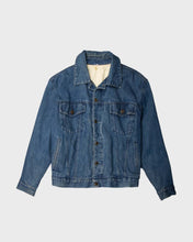 Load image into Gallery viewer, Moschino blue denim long sleeved regular fit detachable lining jacket
