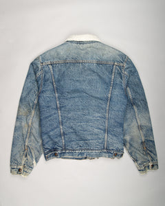 Levi's blue acid wash '80s distressed denim jacket