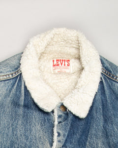 Levi's blue acid wash '80s distressed denim jacket