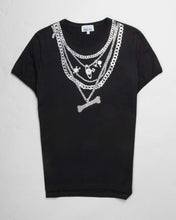 Load image into Gallery viewer, Vivienne Westwood 3D chain necklace print black t-shirt
