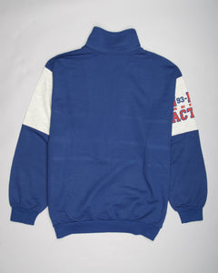 Blue/red American active quarter zip sweater top