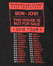 Load image into Gallery viewer, Black short sleeved Bon Jovi 2018 Tour T-shirt
