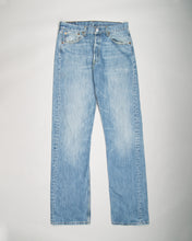 Load image into Gallery viewer, Distressed Blue 501 Straight Leg Fit Jeans

