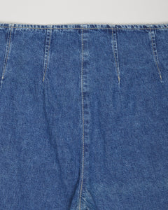 Express Bleus blue high waisted flared jeans