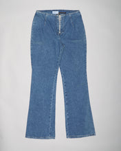 Load image into Gallery viewer, Express Bleus blue high waisted flared jeans
