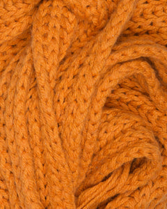 Rust orange long chunky knit scarf