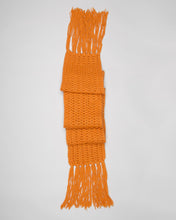 Load image into Gallery viewer, Rust orange long chunky knit scarf
