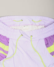Load image into Gallery viewer, Purple neon &#39;80s sporty shell suit bottoms
