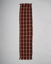 Load image into Gallery viewer, BURGUNDY CHECKED SCARF
