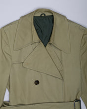Load image into Gallery viewer, Olive belted &#39;70s trench coat
