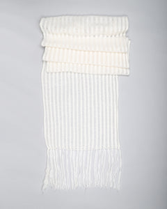 CREAM KNITTED SCARF
