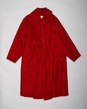 Load image into Gallery viewer, Red Velvet loose fit long sleeved coat

