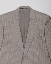 Load image into Gallery viewer, Gianfranco ferre 80&#39;s brown taupe cashmere pinstriped suit
