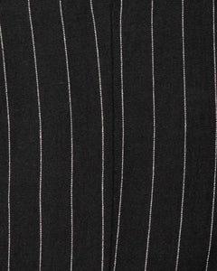 Black pinstripe '90s two piece suit