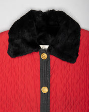 Load image into Gallery viewer, Guy Laroche fur-lined oversized red jacket
