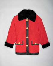 Load image into Gallery viewer, Guy Laroche fur-lined oversized red jacket

