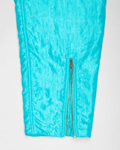 Turquoise blue casual fit high-waisted ski-bottoms