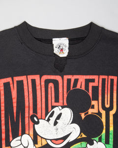 Disney mickey mouse round necked casual fit black jumper