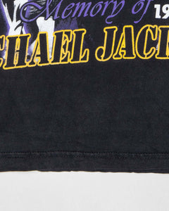 Michael jackson black short sleeved regular fit t-shirt