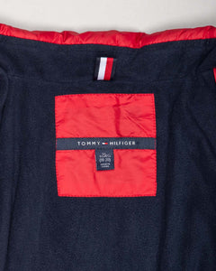 Tommy Hilfiger red/black/white quilted puffer jacket