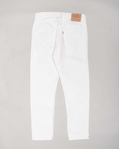 White levi's denim straight leg '90s jeans