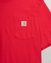 Load image into Gallery viewer, Red carhartt short sleeved regular fit t-shirt
