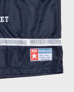 NBA navy blue oversized fit basketball jersey vest