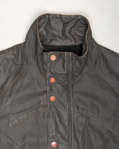 Genuine Versace Oversized Leather Jacket bootleg?