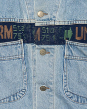 Load image into Gallery viewer, Uniform &#39;80s denim casual fit cropped blue jacket
