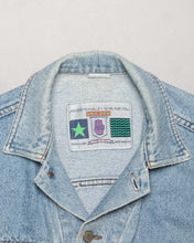 Load image into Gallery viewer, Uniform &#39;80s denim casual fit cropped blue jacket
