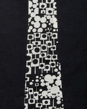 Load image into Gallery viewer, Carla Jane &#39;70s black/white abstract fit and flare dress
