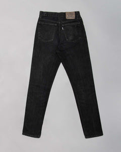 Levi's 448 black denim mum fit high waisted jeans
