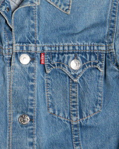 Levis blue denim regular fit long sleeved jacket