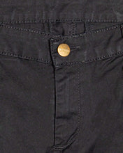 Load image into Gallery viewer, Carhartt black mid length denim shorts
