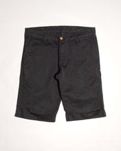 Load image into Gallery viewer, Carhartt black mid length denim shorts
