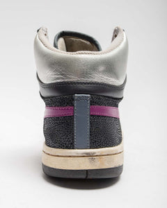 Nike grey/silver high-top trainers