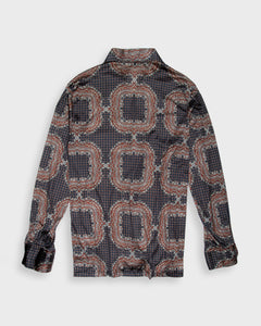 Paisley Patterned 70's style Buttoned Shirt