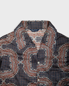 Paisley Patterned 70's style Buttoned Shirt
