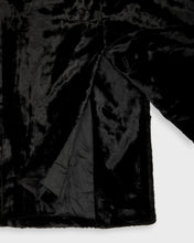 Load image into Gallery viewer, Black velvet DKNY coat
