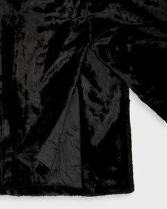 Black velvet DKNY coat