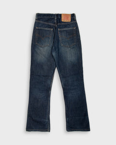 Faded dark blue high waisted bootcut 525 Levi's Jeans