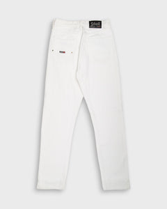High waisted '90s white Schott jeans